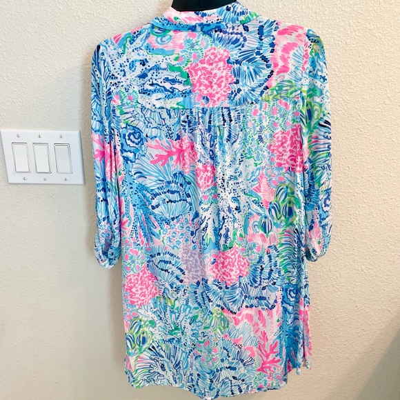 Lilly Pulitzer Sink or Swim Natalie swim coverup XS - Picture 3 of 4